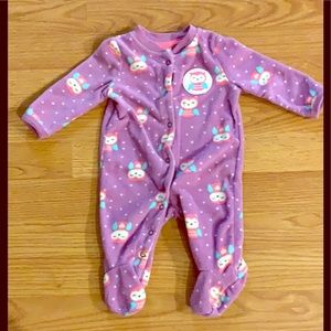 💜Baby Girls Purple Owl Sleeper🦉